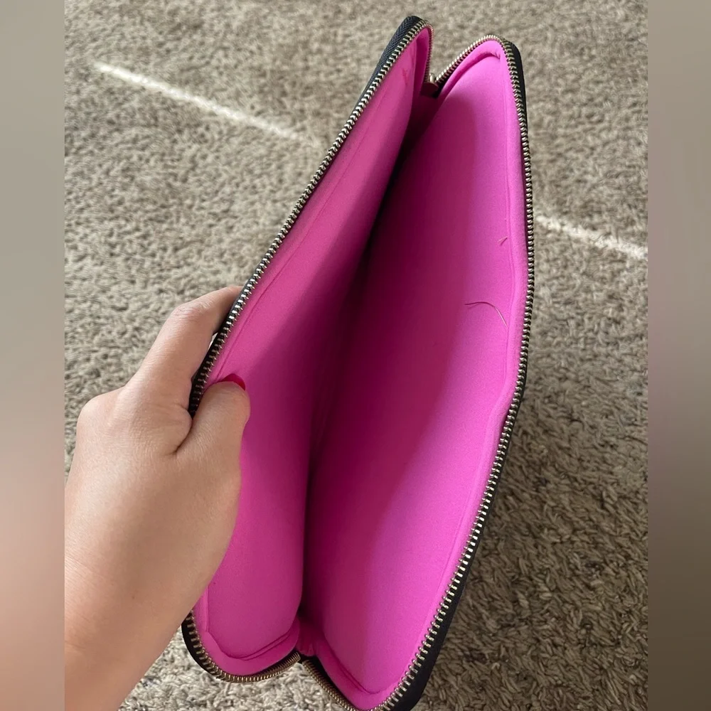 Kate Spade Black Saffiano Leather Laptop Case